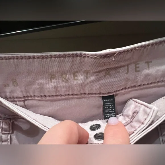 WHBM The Pret -A-Jet pants color washed pink size 8 - Picture 8 of 8